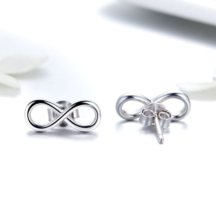 Women Simple Sterling Silver Stud Earrings Reluova