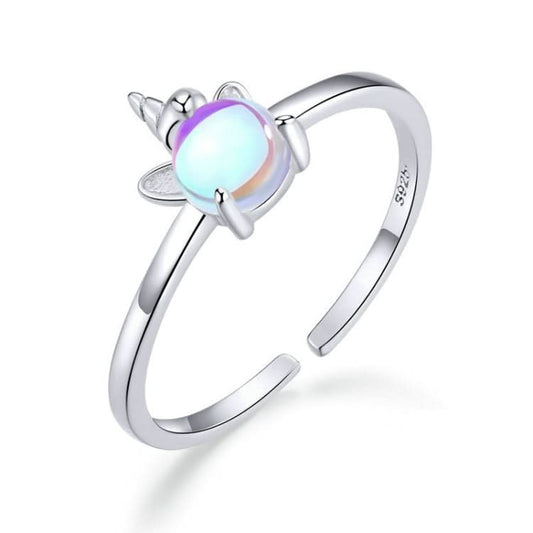 Unicorn Moonstone Silver Ring S925 Ring Reluova