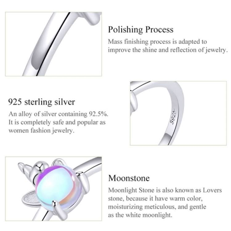 Unicorn Moonstone Silver Ring S925 Ring Reluova