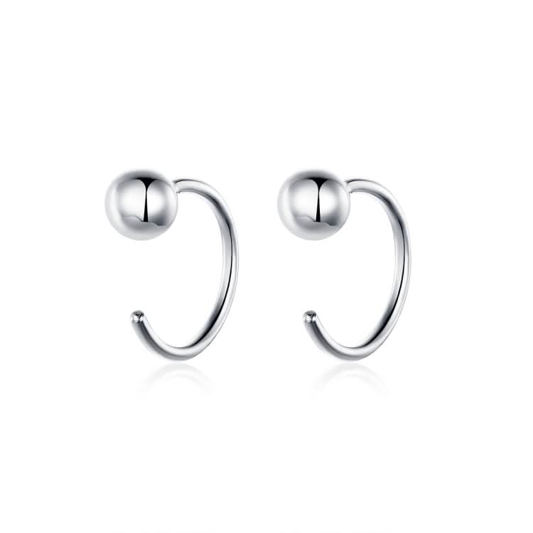 Sterling Silver Earrings Simple Platinum-plated Earrings Temperament Small Ball Earrings Reluova