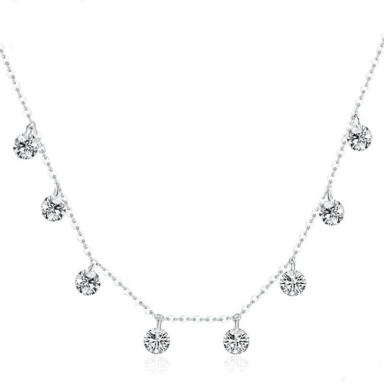 S925 Sterling Silver Platinum Plated Necklace Reluova