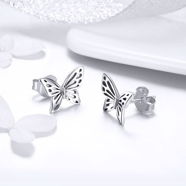 S925 Sterling Silver Butterfly Earrings Reluova