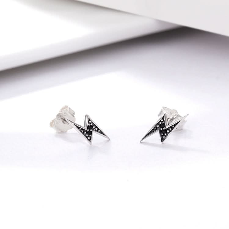 S925 Sterling Silver Stud Earrings Lightning Lady Diamond Earring Reluova