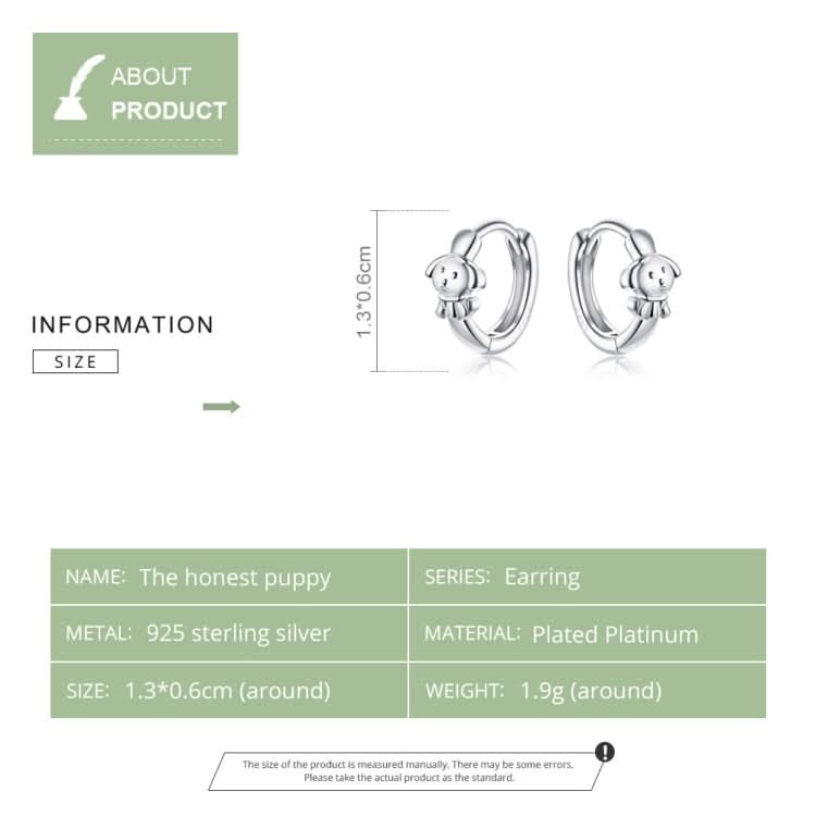 Simple Animal Earrings Dog Earrings S925 Sterling Silver Jewelry Reluova