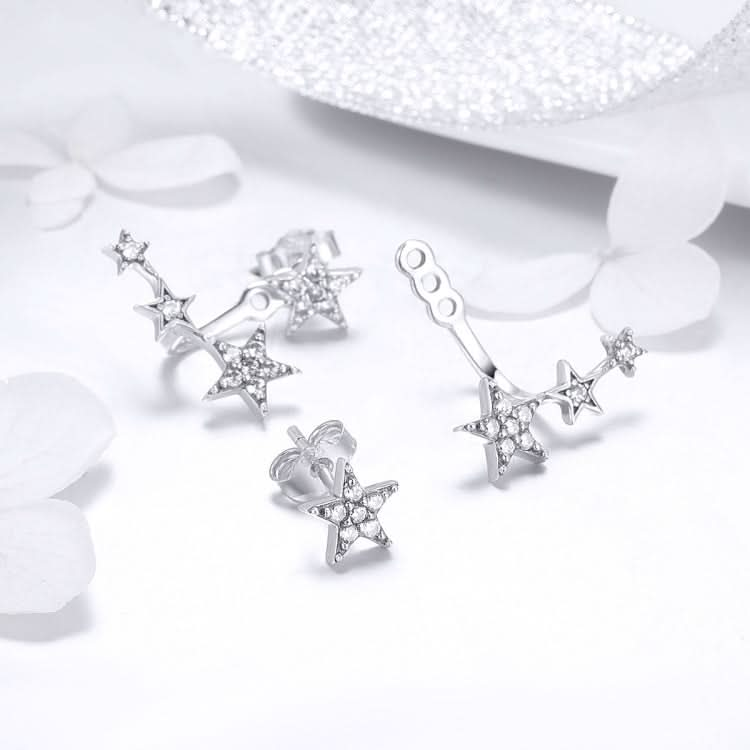 S925 Sterling Silver Star Earrings Simple Silver Earrings Reluova