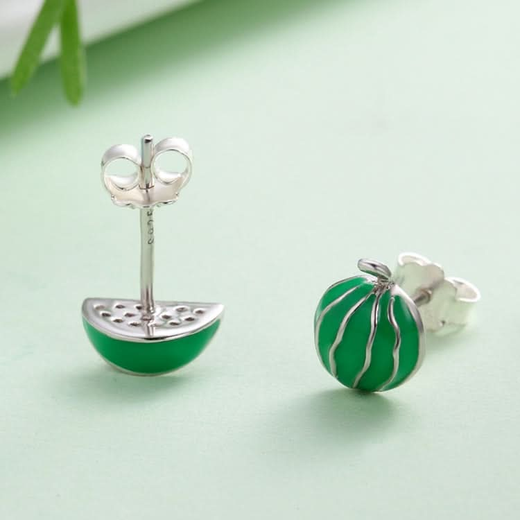 Watermelon S925 Sterling Silver Earrings Zircon Earrings Reluova