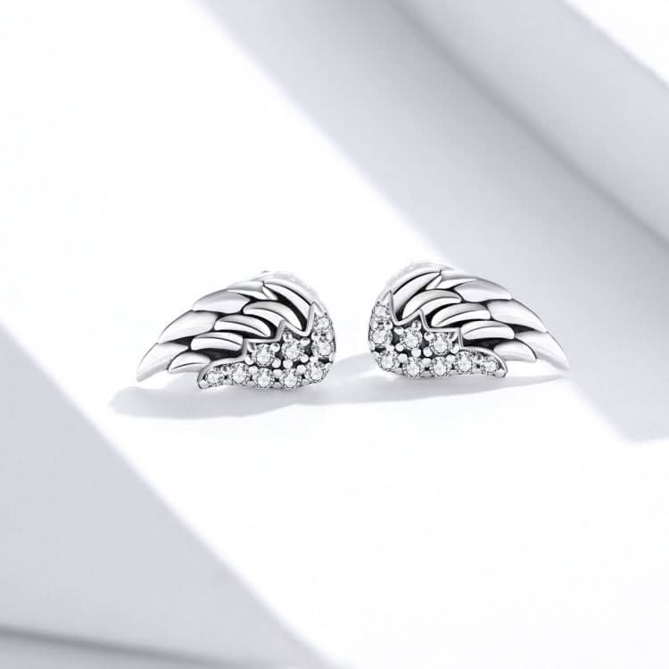 S925 Sterling Silver Wings Earrings Personality Earrings Reluova