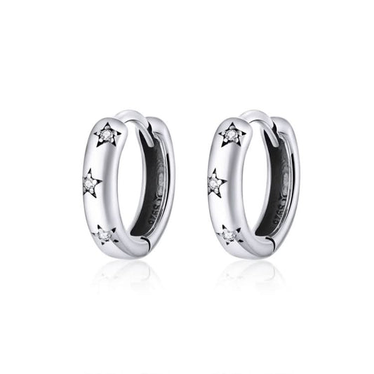 Simple Earrings Sterling Silver S925 Star Earrings Reluova