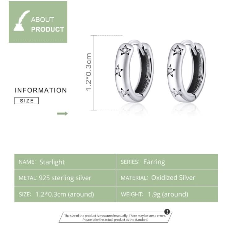 Simple Earrings Sterling Silver S925 Star Earrings Reluova