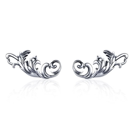 Retro Flower Earrings S925 Sterling Silver Earrings Reluova