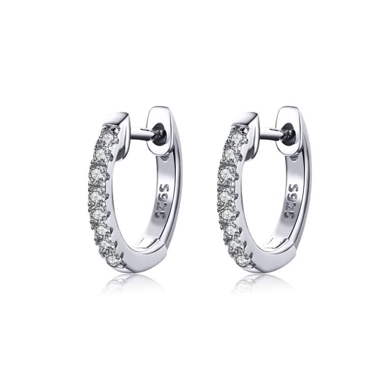 S925 Sterling Silver Circle Earrings Zircon Earrings Reluova