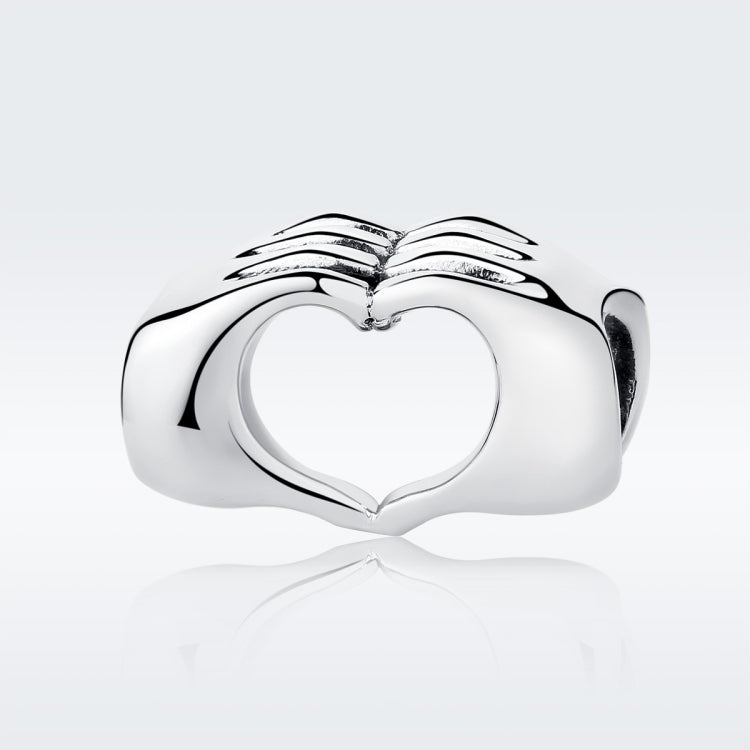 DIY Bracelet Beads Holding Hands Heart-to-heart S925 Sterling Silver Beads Reluova