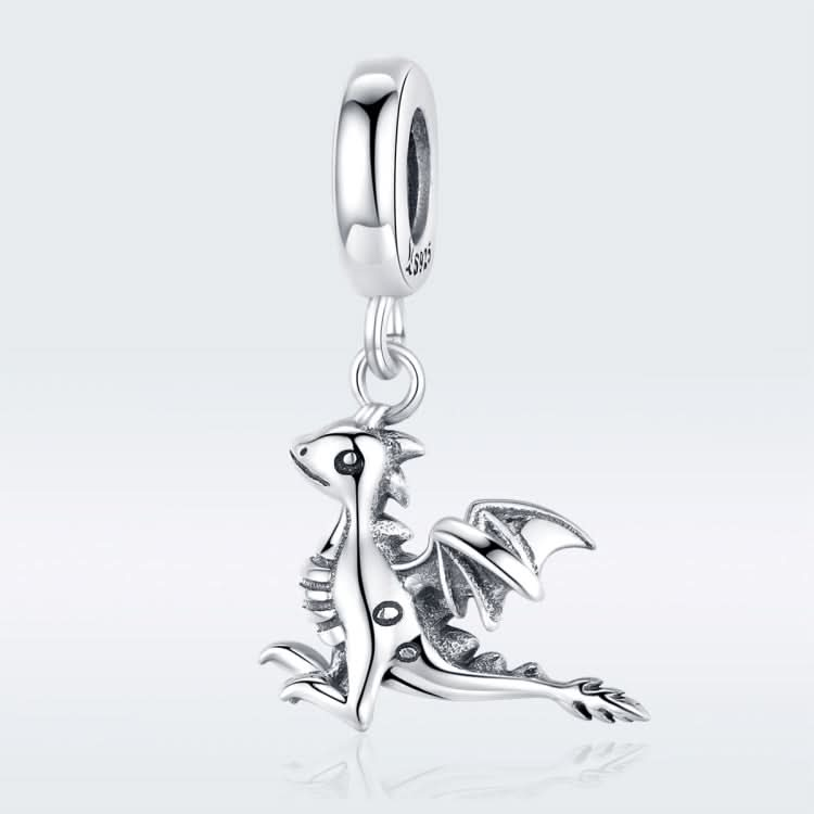 S925 Sterling Silver Pendant Drogon  Dinosaur Charm DIY Bracelet Accessories