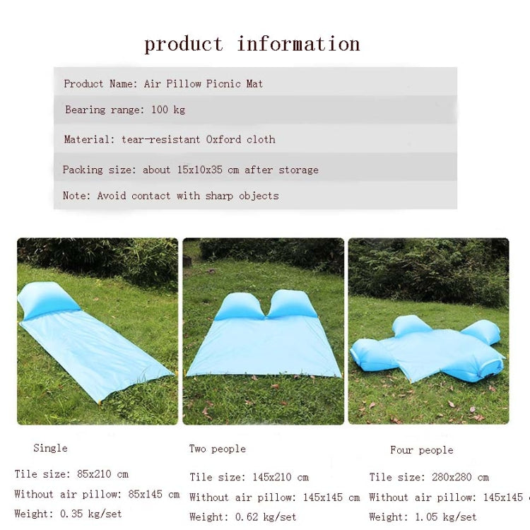 Outdoor Waterproof Air Pillow Picnic Mat Carrying Ground Sand Beach Grass Mat Reluova