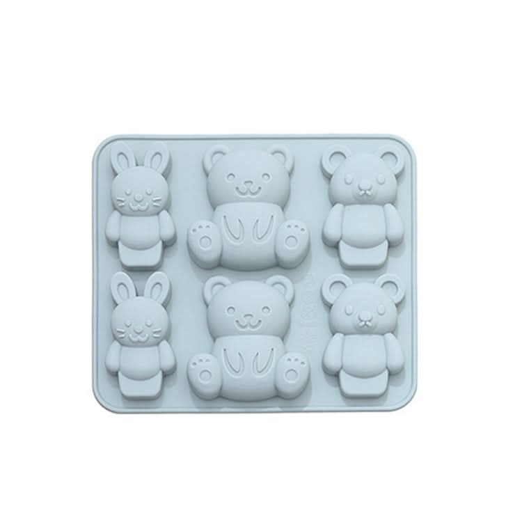 2pcs Cute Cartoon Animal Shape Silicone Chocolate Mold Baking Cake Mold Ice Tray-Reluova