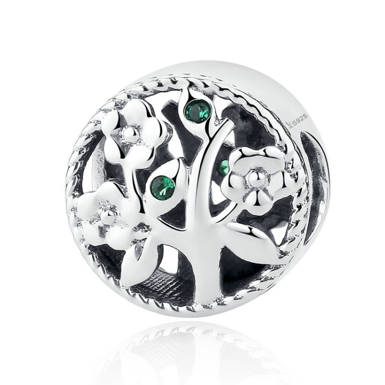 S925 Sterling Silver Beads Hollow Tree Of Life DIY Accessories Reluova