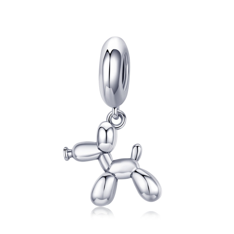 S925 Sterling Silver Cute Balloon Dog Charm DIY Bracelet Accessory