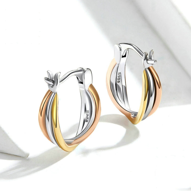 S925 Sterling Silver Simple Earrings Elegant Ladies Earrings My Store