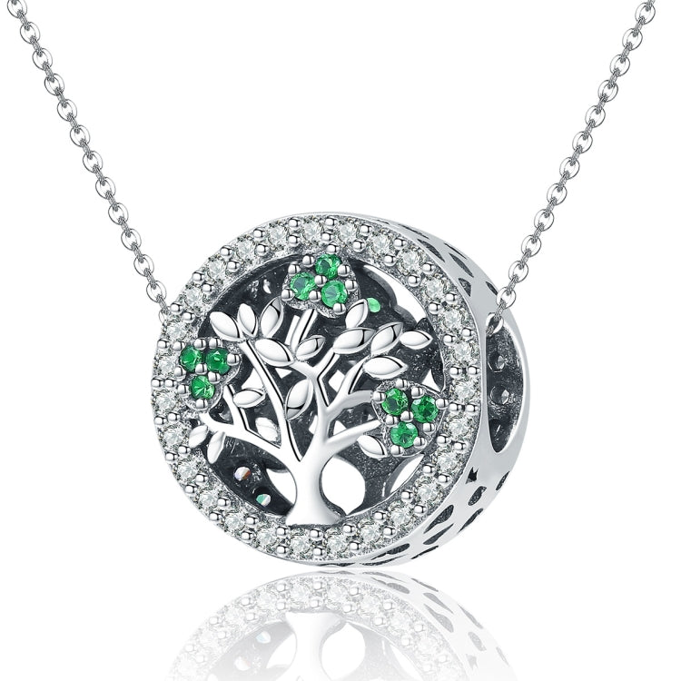 S925 Sterling Silver Tree Of Life Bead Accessories Diamond Pendant Accessories