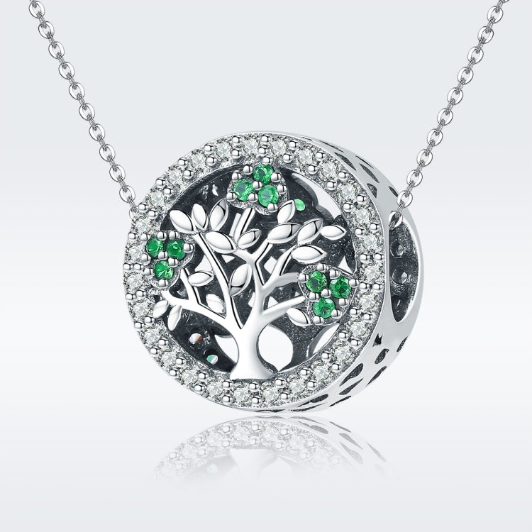 S925 Sterling Silver Tree Of Life Bead Accessories Diamond Pendant Accessories