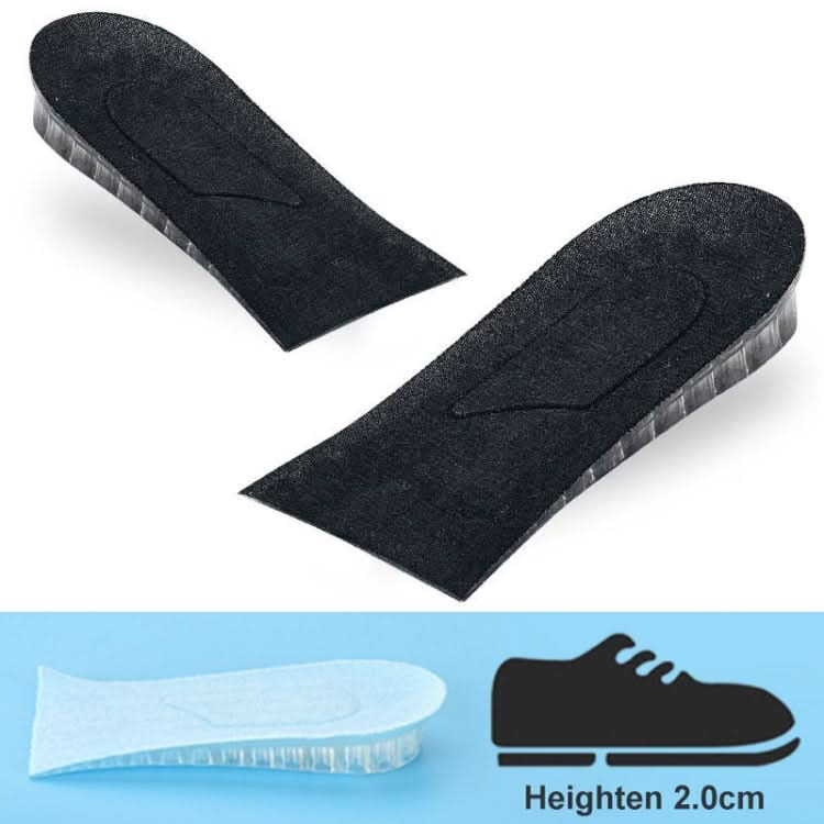 JF101 Invisible Transparent Silicone Heightening Pad Heel Heightening Insole Shock Absorption Half Pad Reluova