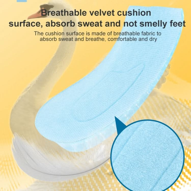 JF101 Invisible Transparent Silicone Heightening Pad Heel Heightening Insole Shock Absorption Half Pad Reluova