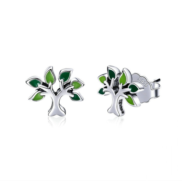 Tree of Life Heart Earrings S925 Sterling Silver Earrings