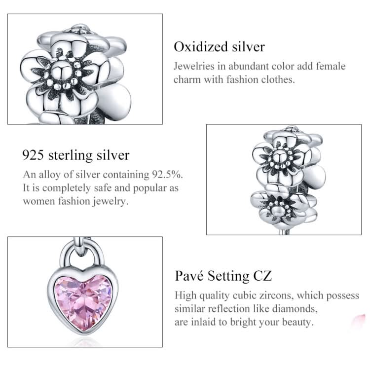 S925 Sterling Silver Flower Bead DIY Bracelet Accessories