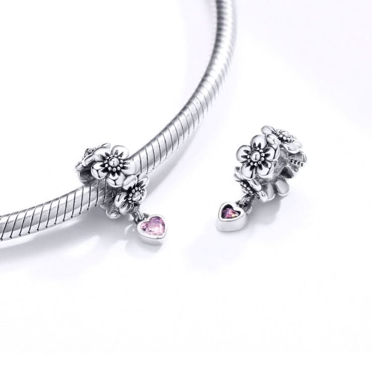 S925 Sterling Silver Flower Bead DIY Bracelet Accessories