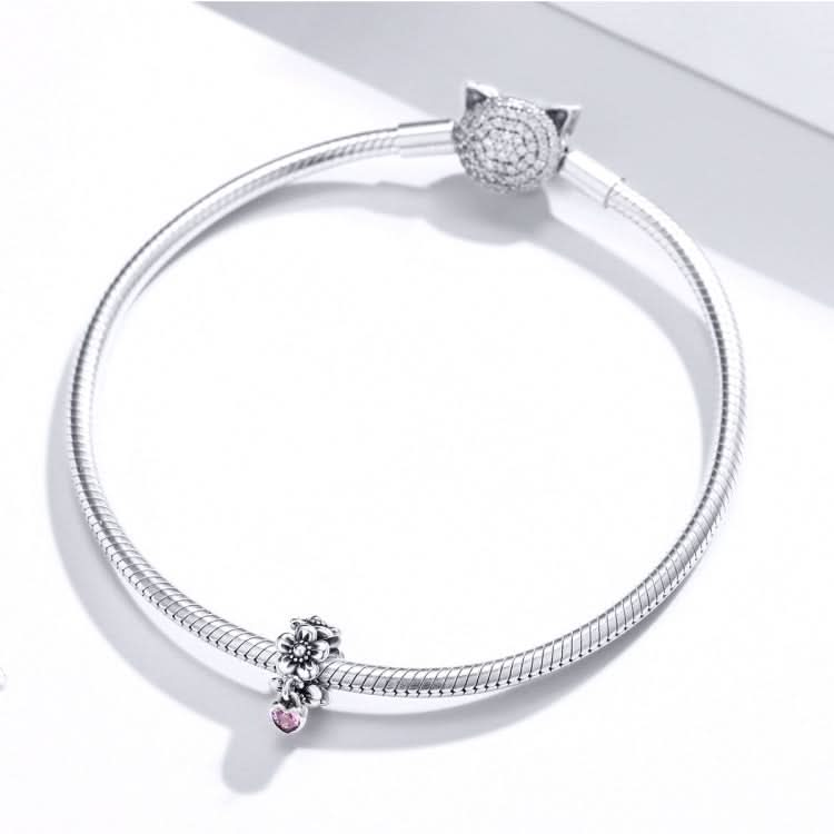 S925 Sterling Silver Flower Bead DIY Bracelet Accessories