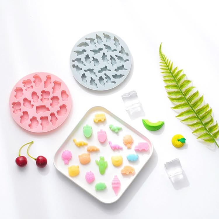 10 PCS Round Cartoon Soft Candy Jelly Steamable Silicone Mold Ice Cream Chocolate Dripping Mold - Reluova 