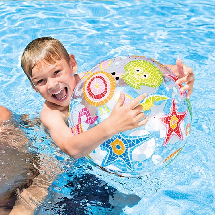 Children Early Education Swimming and Water Toys Inflatable Beach Ball Color Random Delivery Reluova