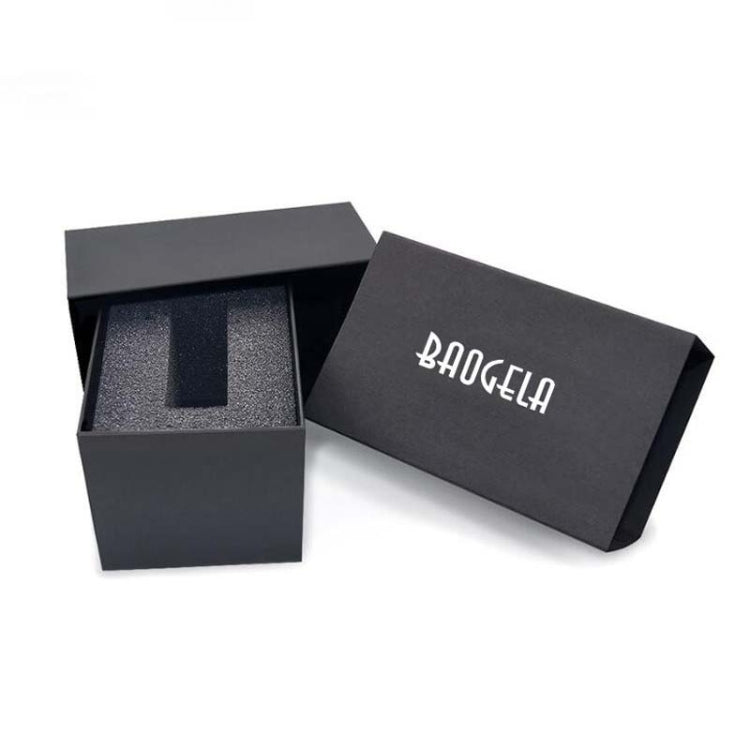 BAOGELA Paper + Sponge Square Watch Packaging Box Black Watch Gift Box, Size: 12.1 x 7.6 x 6.8cm Reluova