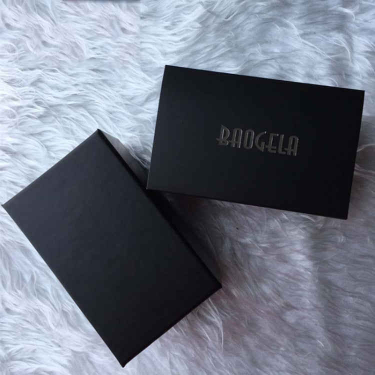 BAOGELA Paper + Sponge Square Watch Packaging Box Black Watch Gift Box, Size: 12.1 x 7.6 x 6.8cm Reluova