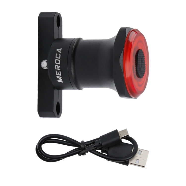 MEROCA MX2 Smart Sensor Brake Tail Light Mountain Bike Light USB Charging Road Bike Night Riding Tail Light Reluova