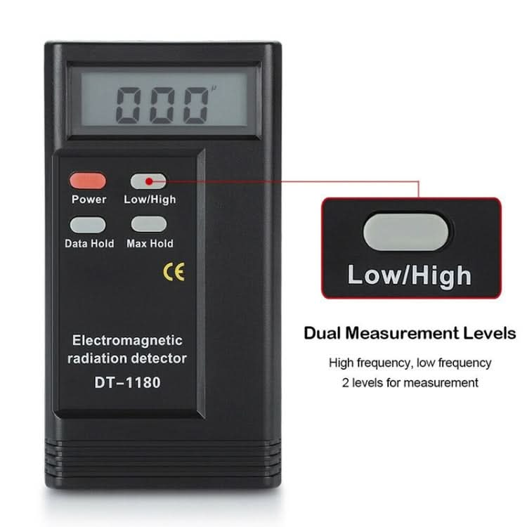 DT-1180 Electromagnetic Radiation Detector Measuring Range 50-1999V/M Electromagnetic Wave Radiation Protection Detector My Store