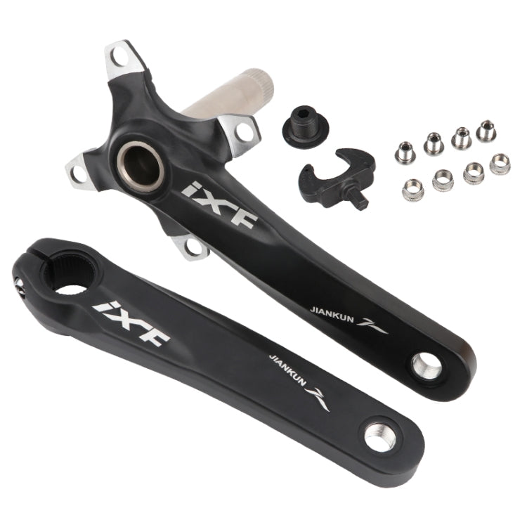 JIANKUN IXF Mountain Bike Hollow Crank Modified Single-plate Left and Right Cranks Crankshaft Bottom Axle Reluova