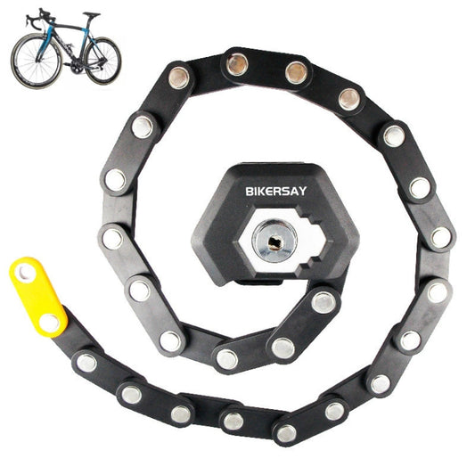 BIKERSAY  BK001 Bicycle Folding Lock Anti-theft Anti-cutting Mountain Bike Burger Lock Reluova