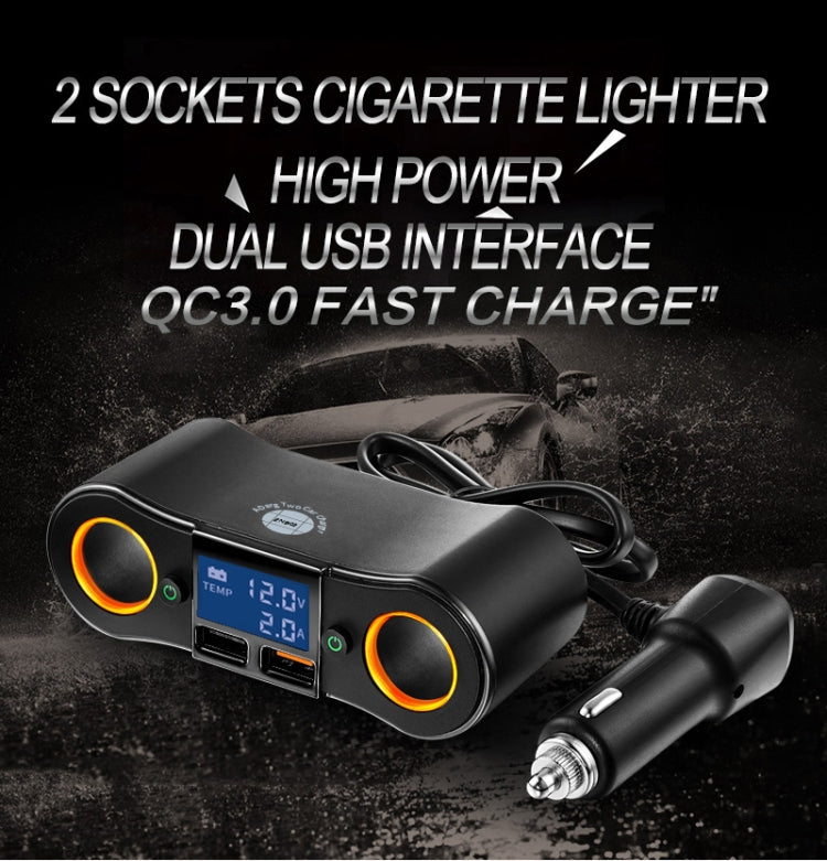 ZNB02 Car Charger Dual USB Car Cigarette Lighter