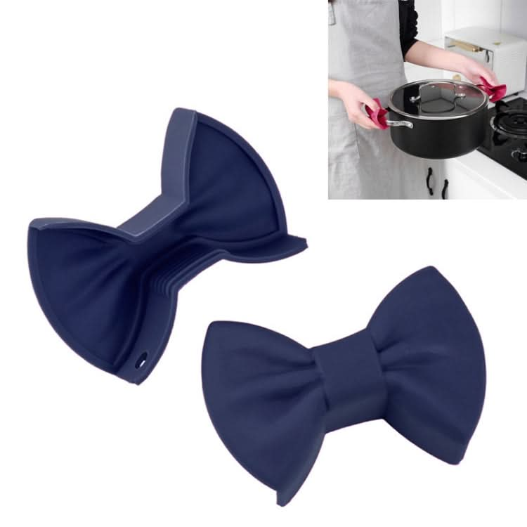 1 Pair Bowknot Silicone Insulation Clip Creative Kitchen Practical Gadgets - Reluova