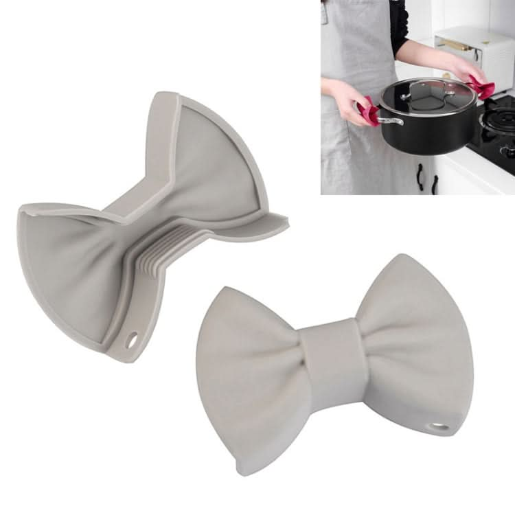 1 Pair Bowknot Silicone Insulation Clip Creative Kitchen Practical Gadgets - Reluova