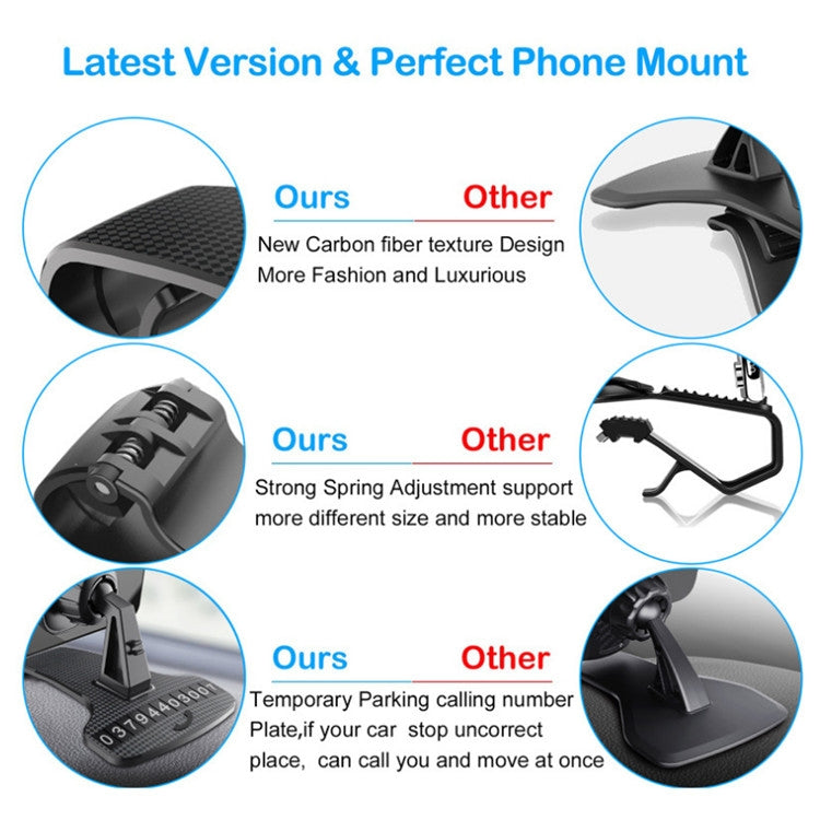 Car Mobile Phone Holder Buckle Instrument Trolley Inner Clip Mobile Phone Navigation Bracket With Number Plate ÎҵÄÉ̵ê