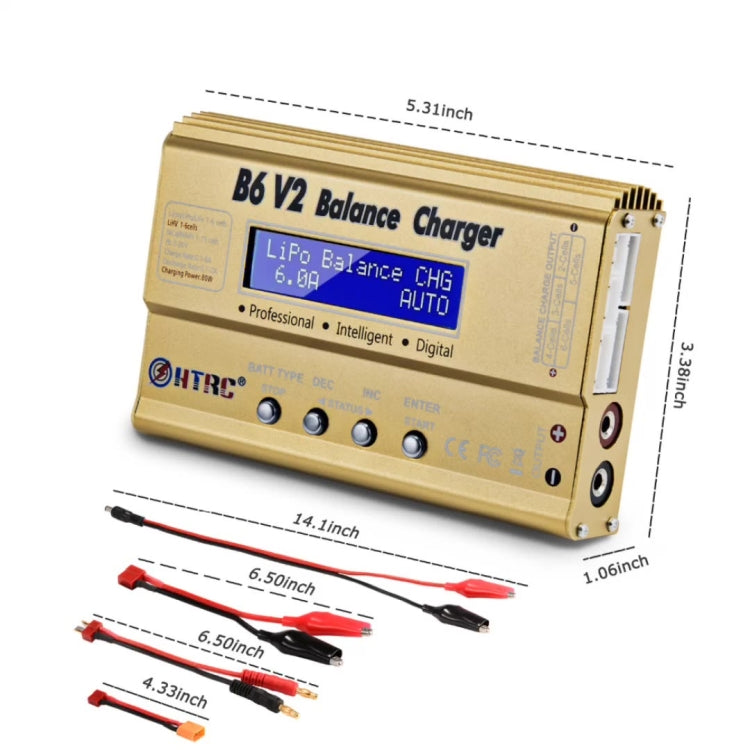 HTRC B6 V2 Model Airplane Charger Smart Balance Charger,