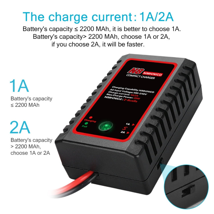 HTRC N8 Ni-MH Ni-Cr Battery Charger Smart Balance Charger, Reluova