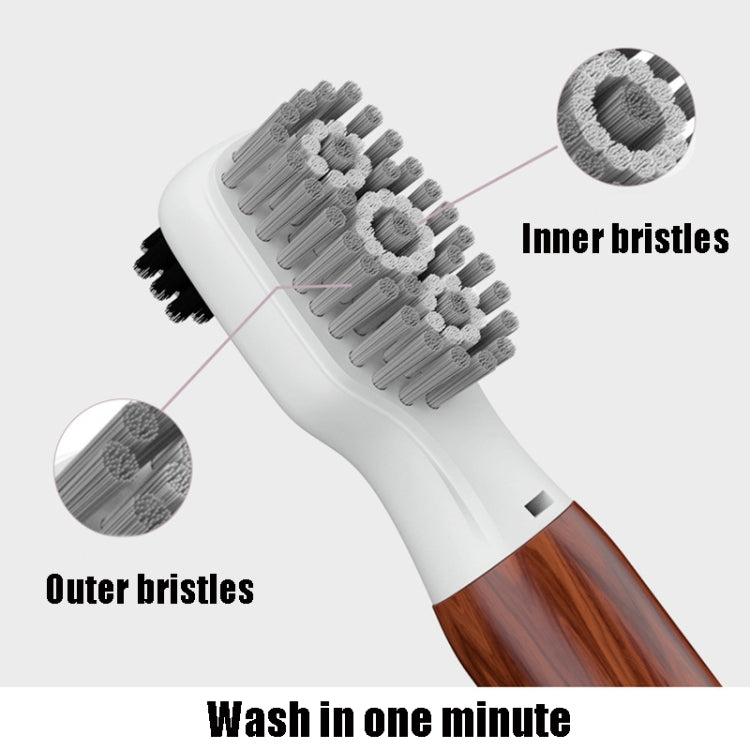 Sonic Vibration Shoe Brush Electric Shoe Washing Double Bristles to Clean Lazy Wash Protector