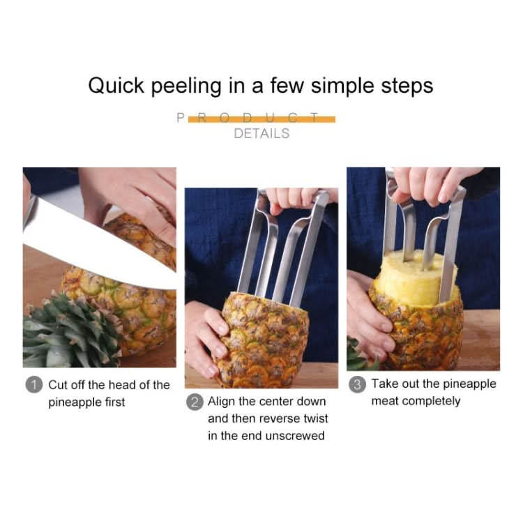 Stainless Steel Pineapple Knife Peeler Pineapple Core Remover - Reluova