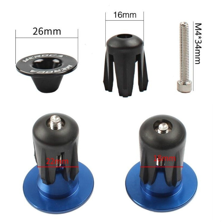 1pair MEROCA Mountain Bike Expansion Lock Bar Plug Road Bike Bicycle Bar Plug End Cover-Reluova