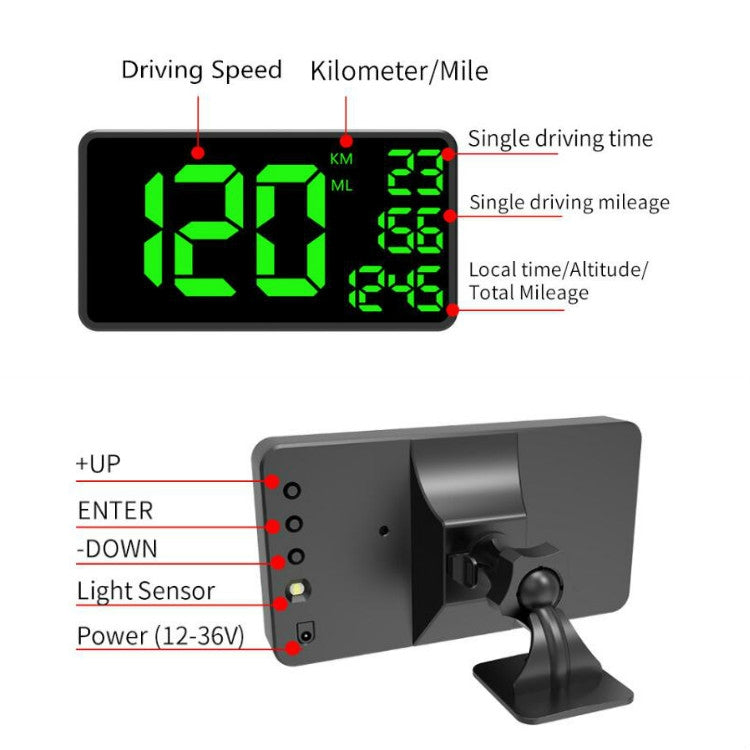 C1090 6.2 inch HUD Car Head-up Display GPS Car Universal Mileage Speed Meter Speeding Alarm / GPS Satellite Speed Measurement ÎҵÄÉ̵ê