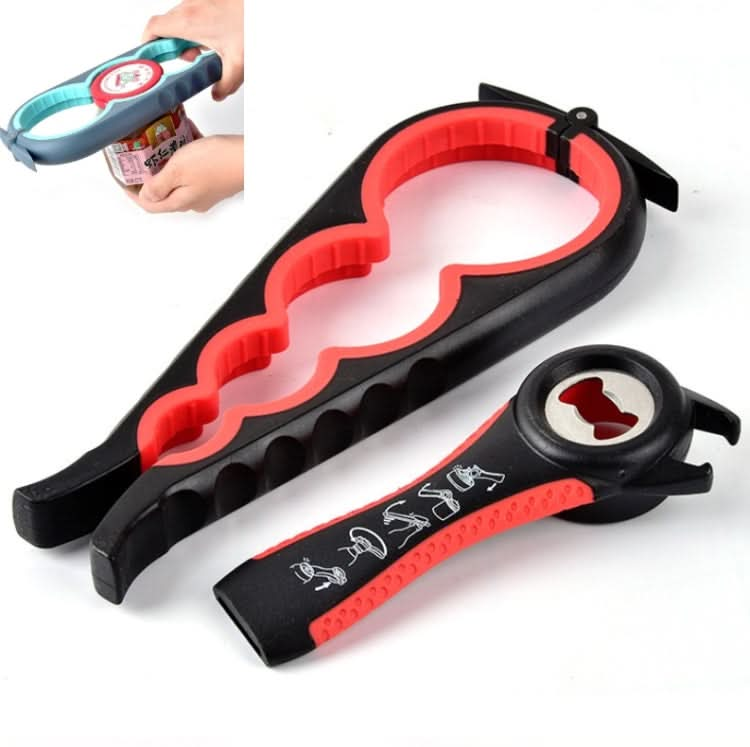 2pcs / Set Five-in-one Can Opener + Four-in-one Multi-function Bottle Opener Set-Reluova