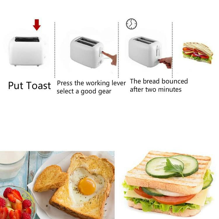 Toaster Home Sandwich Breakfast Machine Automatic Breakfast Toaster, EU Plug